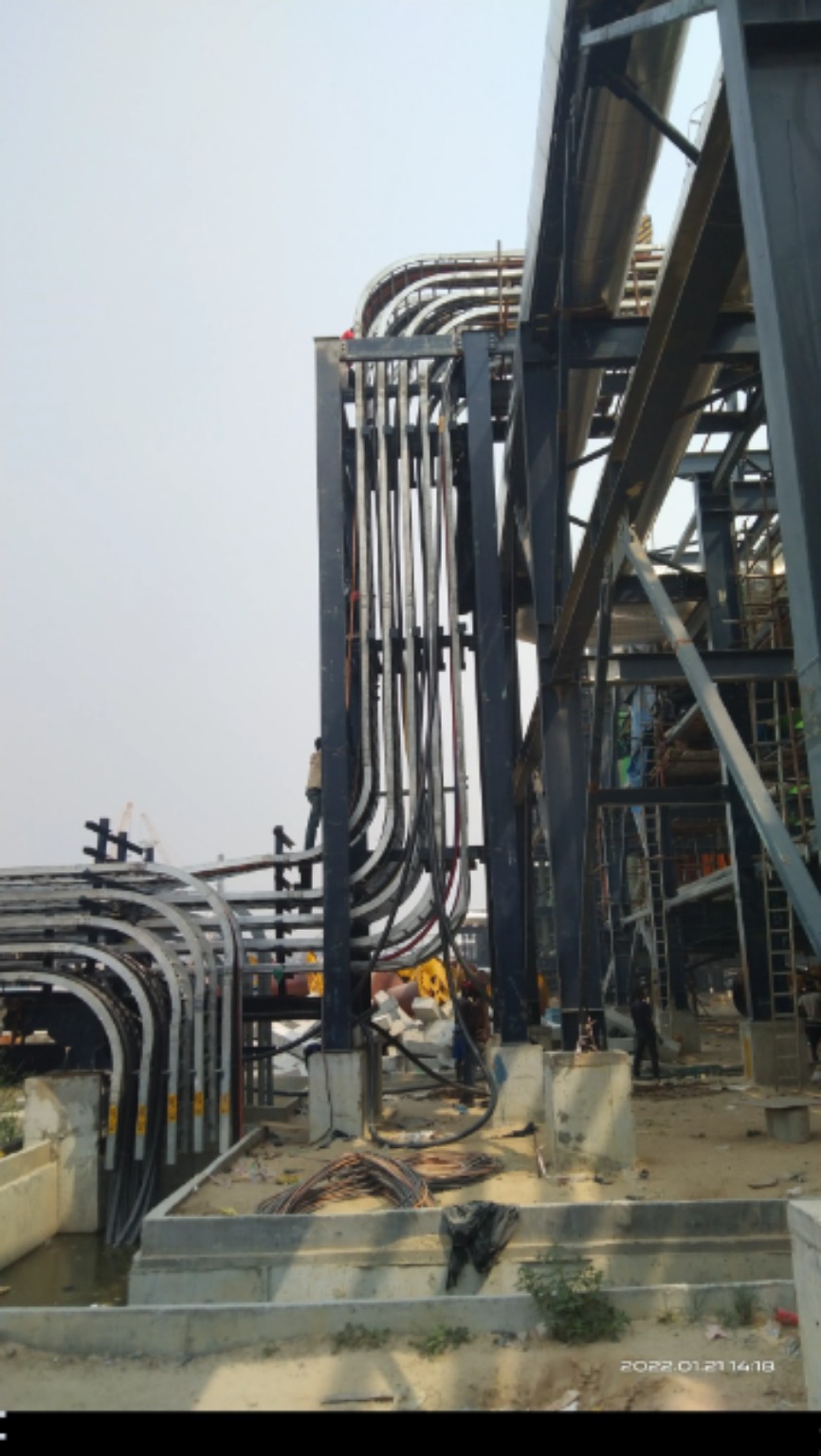 Cable Tray Installation Project — Mirad Engineering & Construction, Lagos, 2022