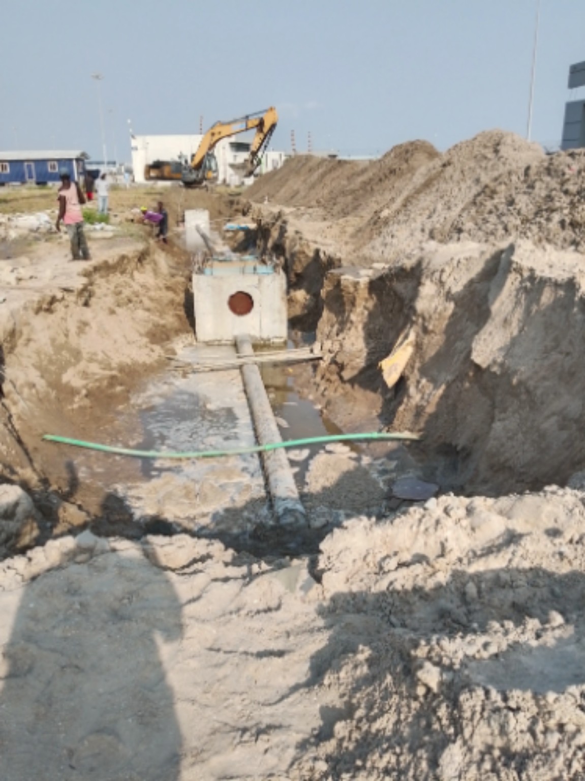 UPVC Sewage Line Installation — Dangote Oil Refinery Construction (DORC), Lagos, 2023
